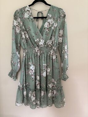 Floral V-Neck Dress